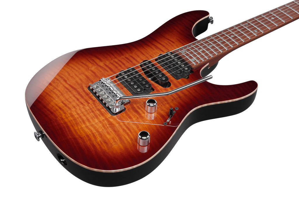 Ibanez Electric Guitar - AZ Prestige 6str Electric Guitar w/Case  - Brownish Sphalerite - AZ2407FBSR