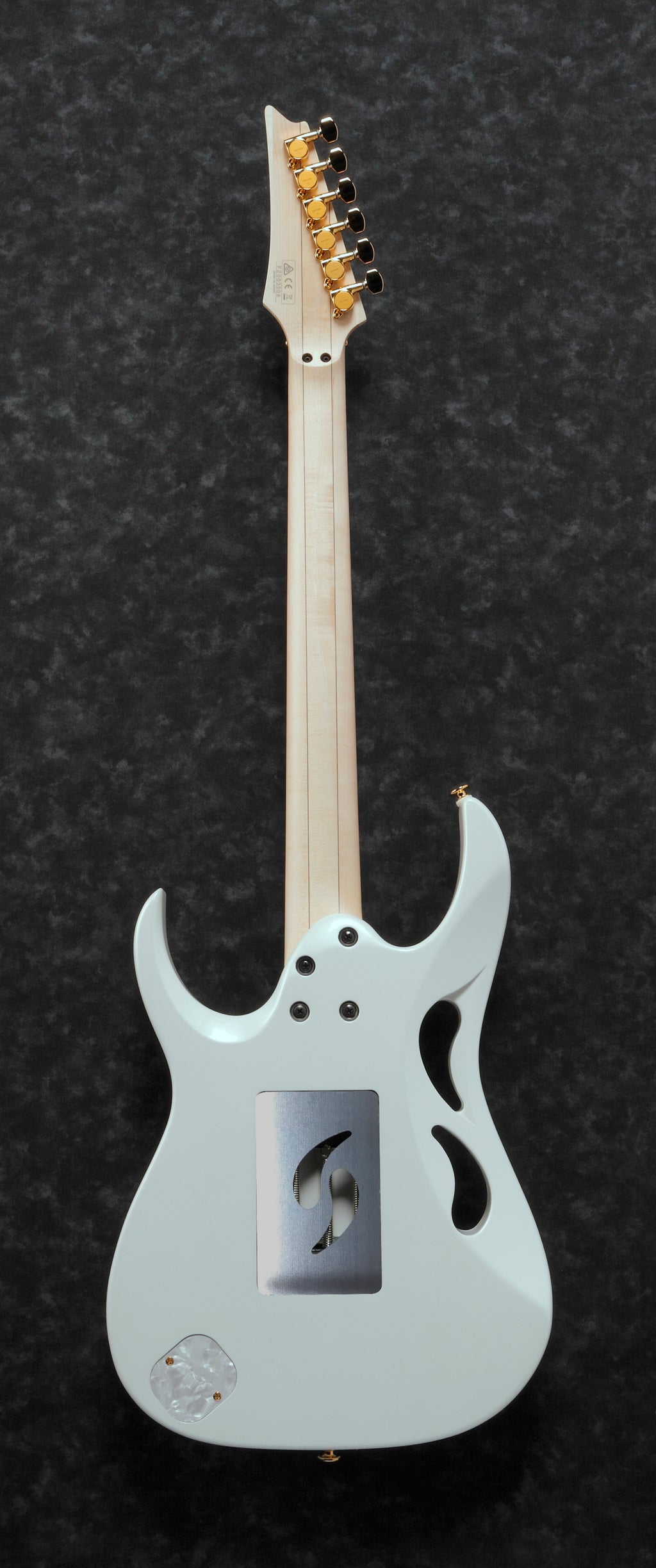 Ibanez Electric Guitar - Steve Vai Signature 6str Electric Guitar w/Case - Stallion White - PIA3761SLW