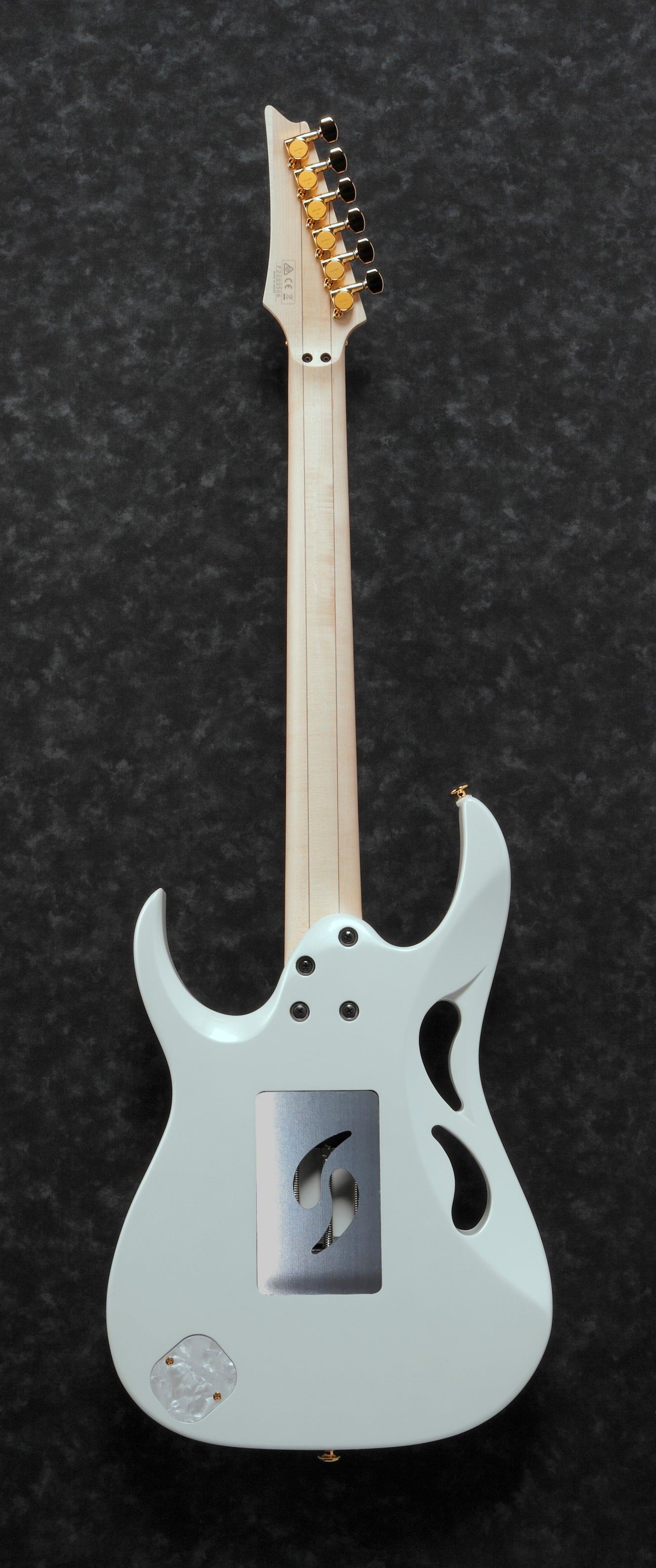 Ibanez Electric Guitar - Steve Vai Signature 6str Electric Guitar w/Case - Stallion White - PIA3761SLW