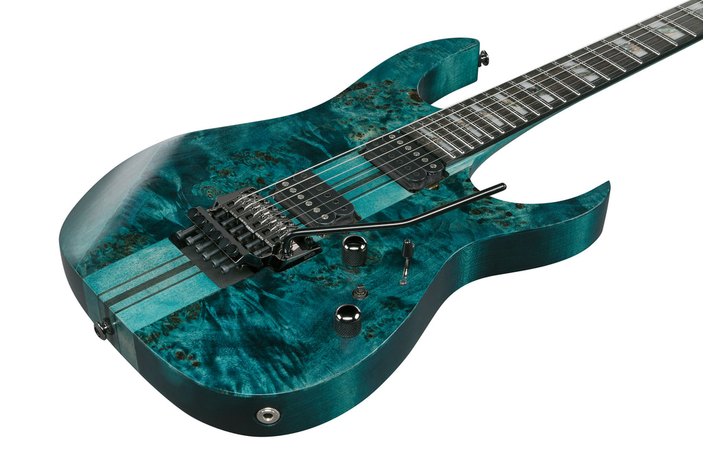 Ibanez Electric Guitar - RG Premium 6str Electric Guitar w/ Bag - Cosmic Blue Low Gloss - RGT1220PBKCOL