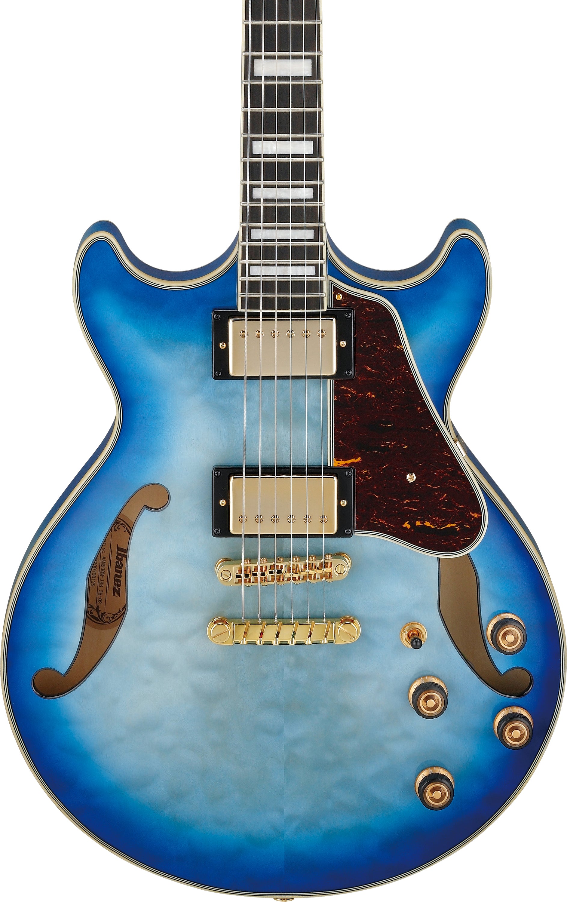Ibanez Electric Guitar - AM Artcore Expressionist 6str Electric Guitar - Jet Blue Burst - AM93QMJBB