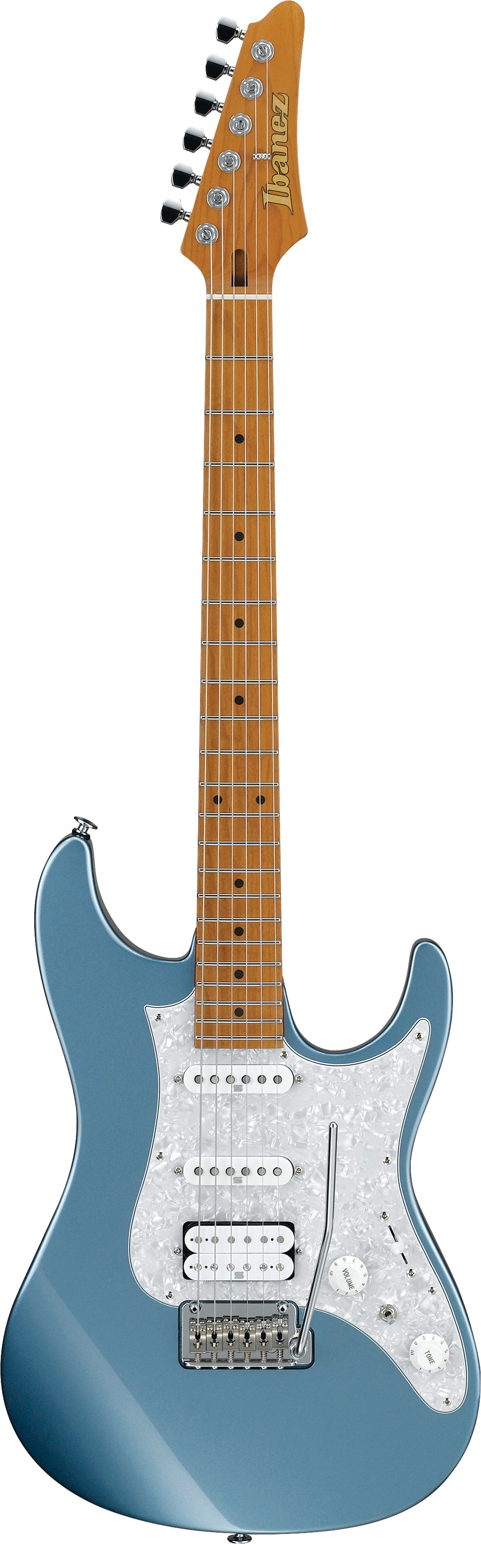 Ibanez Electric Guitar - AZ Prestige 6str Electric Guitar w/Case - Ice Blue Metallic - AZ2204ICM