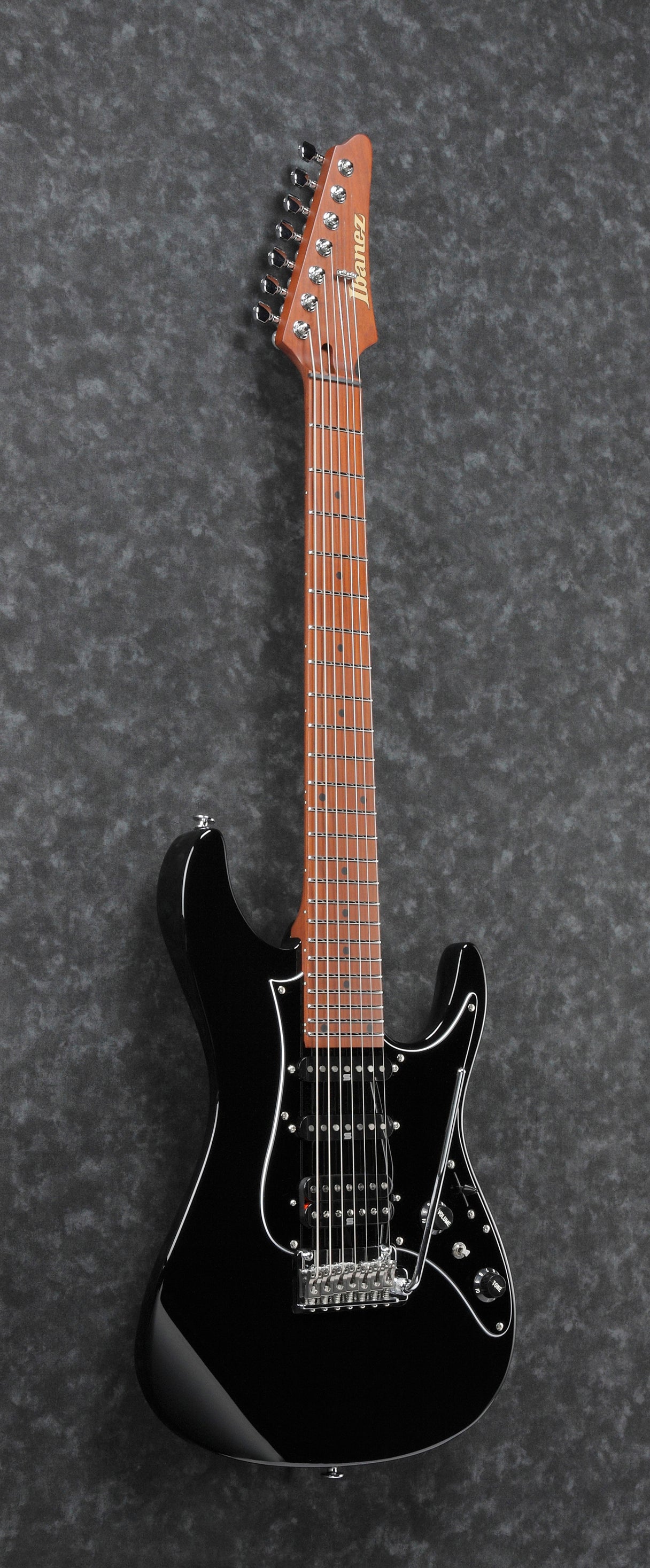 Ibanez Electric Guitar - AZ Prestige 7str Electric Guitar w/Case - Black - AZ24047BK
