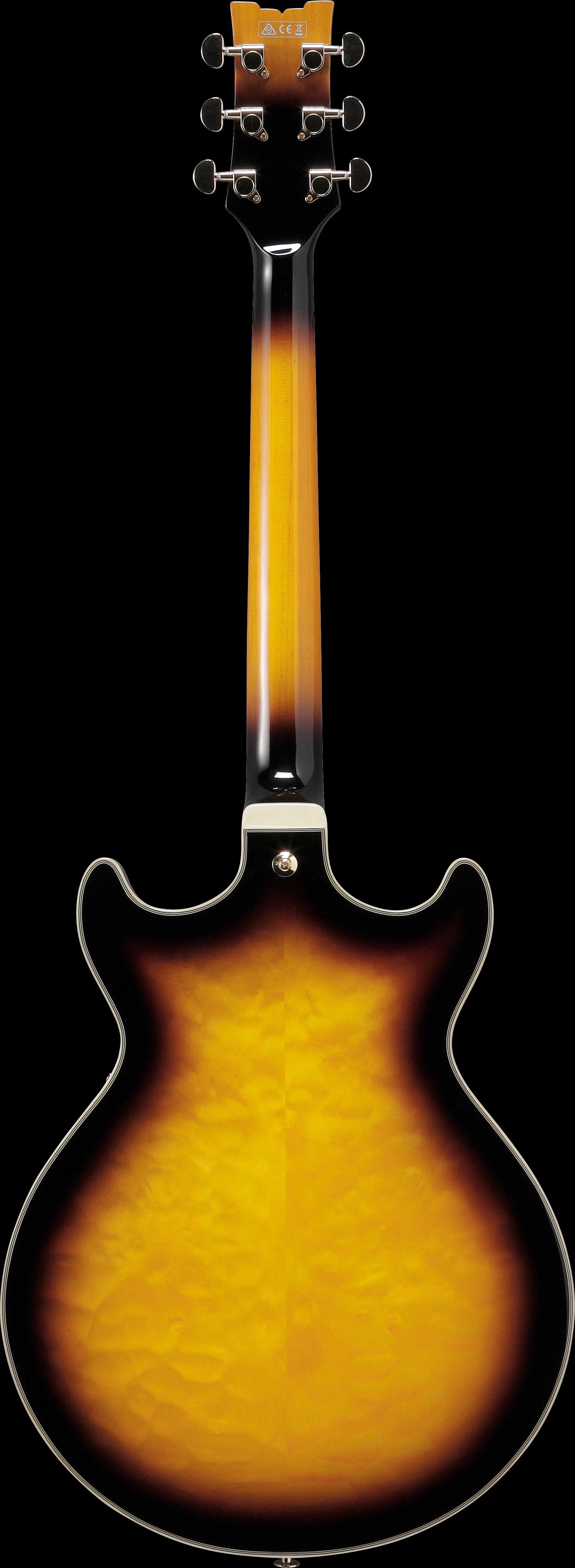 Ibanez Electric Guitar - AM Artcore Expressionist 6str Electric Guitar - Antique Yellow Sunburst - AM93QMAYS
