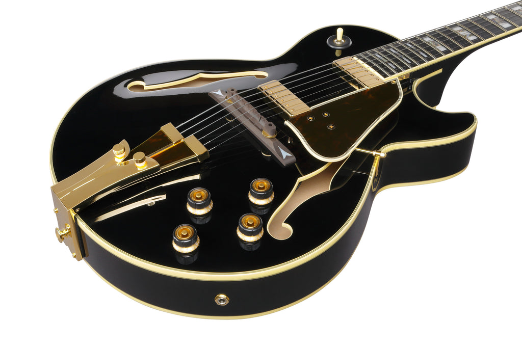 Ibanez Electric Guitar - George Benson Signature 6str Electric Guitar w/Case - Black - GB10BK