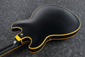 Ibanez Electric Guitar - John Scofield Signature 6str Electric Guitar w/Case - Black Low Gloss - JSM20BKL