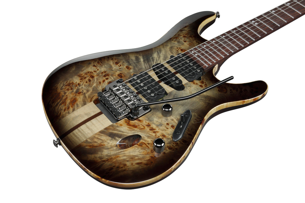 Ibanez Electric Guitar - S Premium 6str Electric Guitar - Charcoal Black Burst - S1070PBZCKB