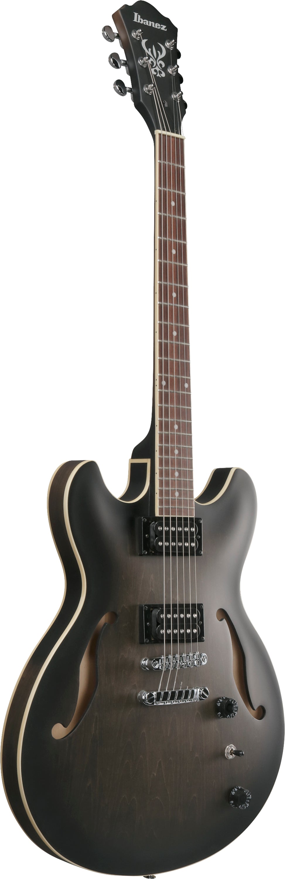 Ibanez Electric Guitar - AS Artcore 6str Electric Guitar  - Transparent Black Flat - AS53TKF