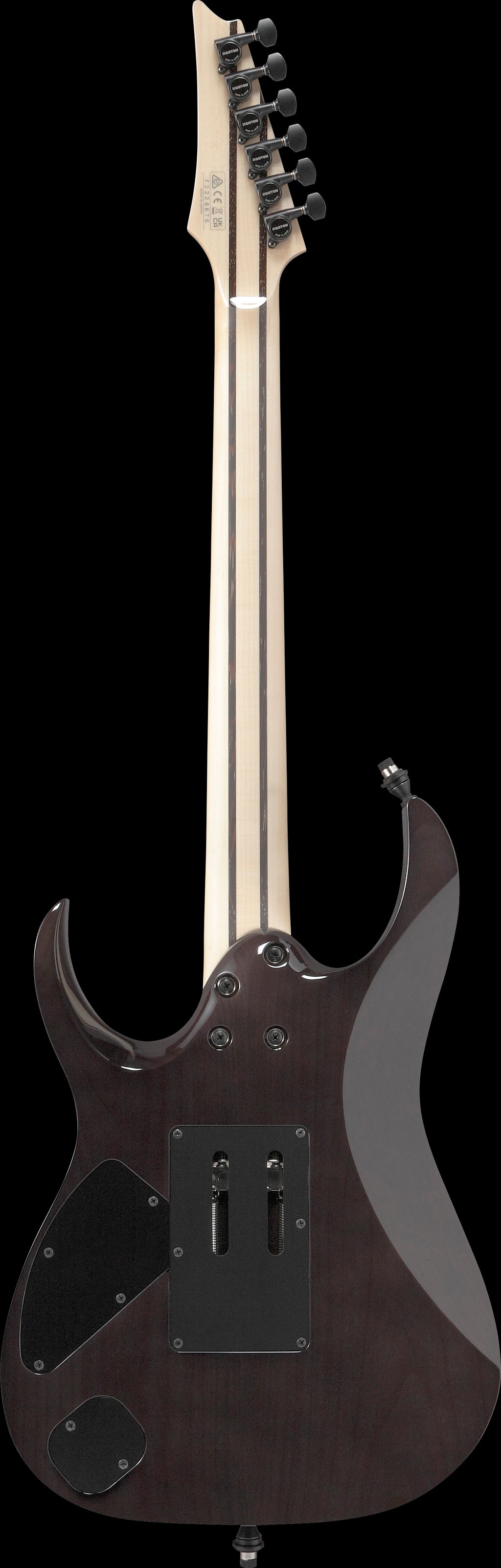 Ibanez Electric Guitar - RG j.custom Axe Desing Lab 6str Electric Guitar w/Case - Black Rutile - RG8870BRE