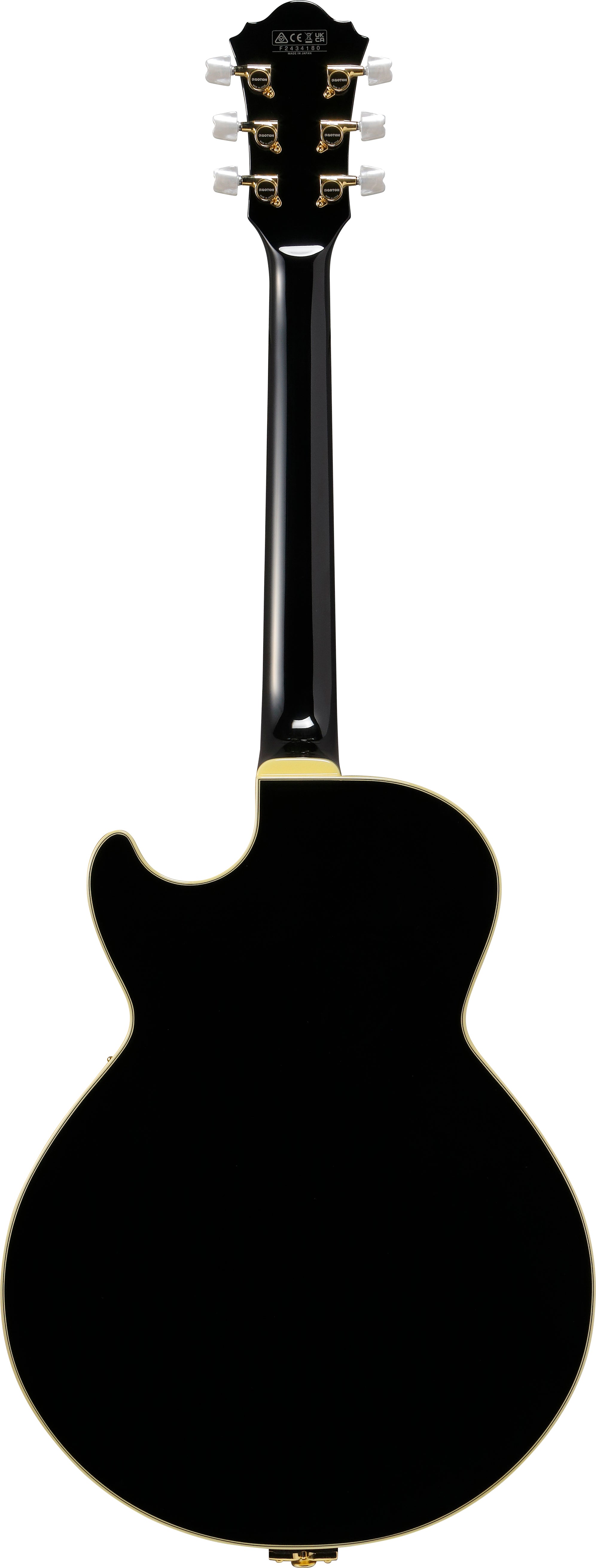 Ibanez Electric Guitar - George Benson Signature 6str Electric Guitar w/Case - Black - GB10BK