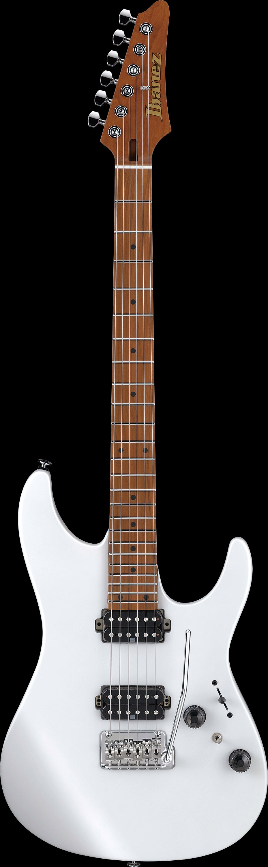 Ibanez Electric Guitar - AZ Prestige 6str Electric Guitar w/Case - Pearl White Flat - AZ2402PWF