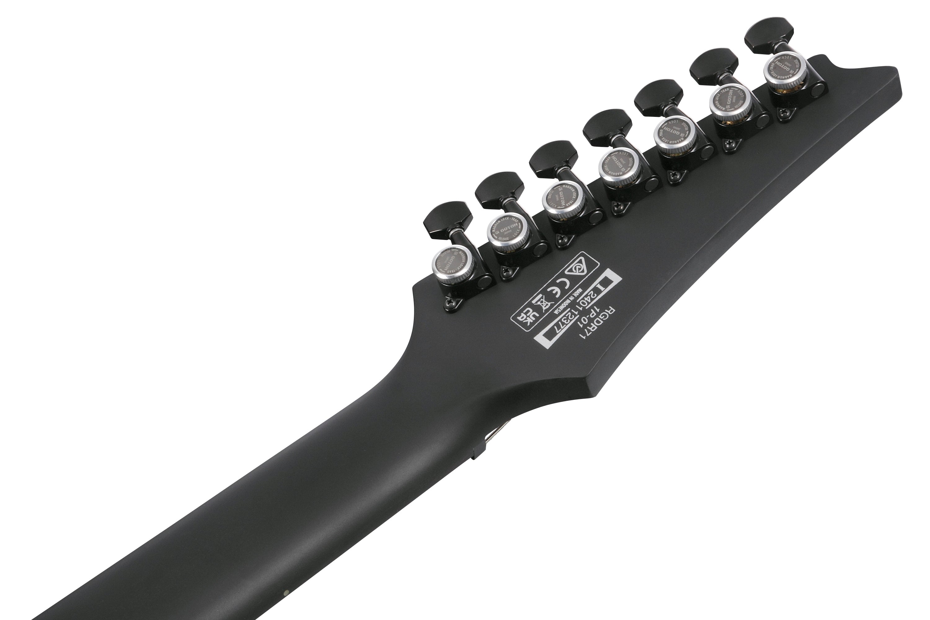 Ibanez Electric Guitar - RGD Iron Label 7str Electric Guitar - Black - RGDRB71BKF