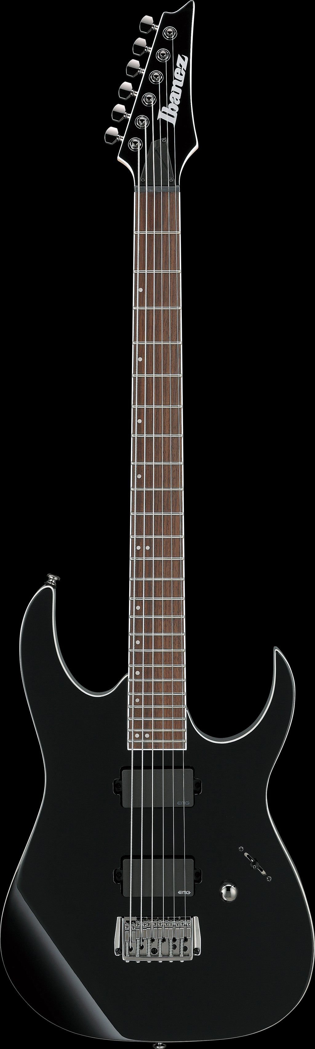 Ibanez Electric Guitar - RG Iron Label 6str Electric Guitar - Black - RGIB21BK