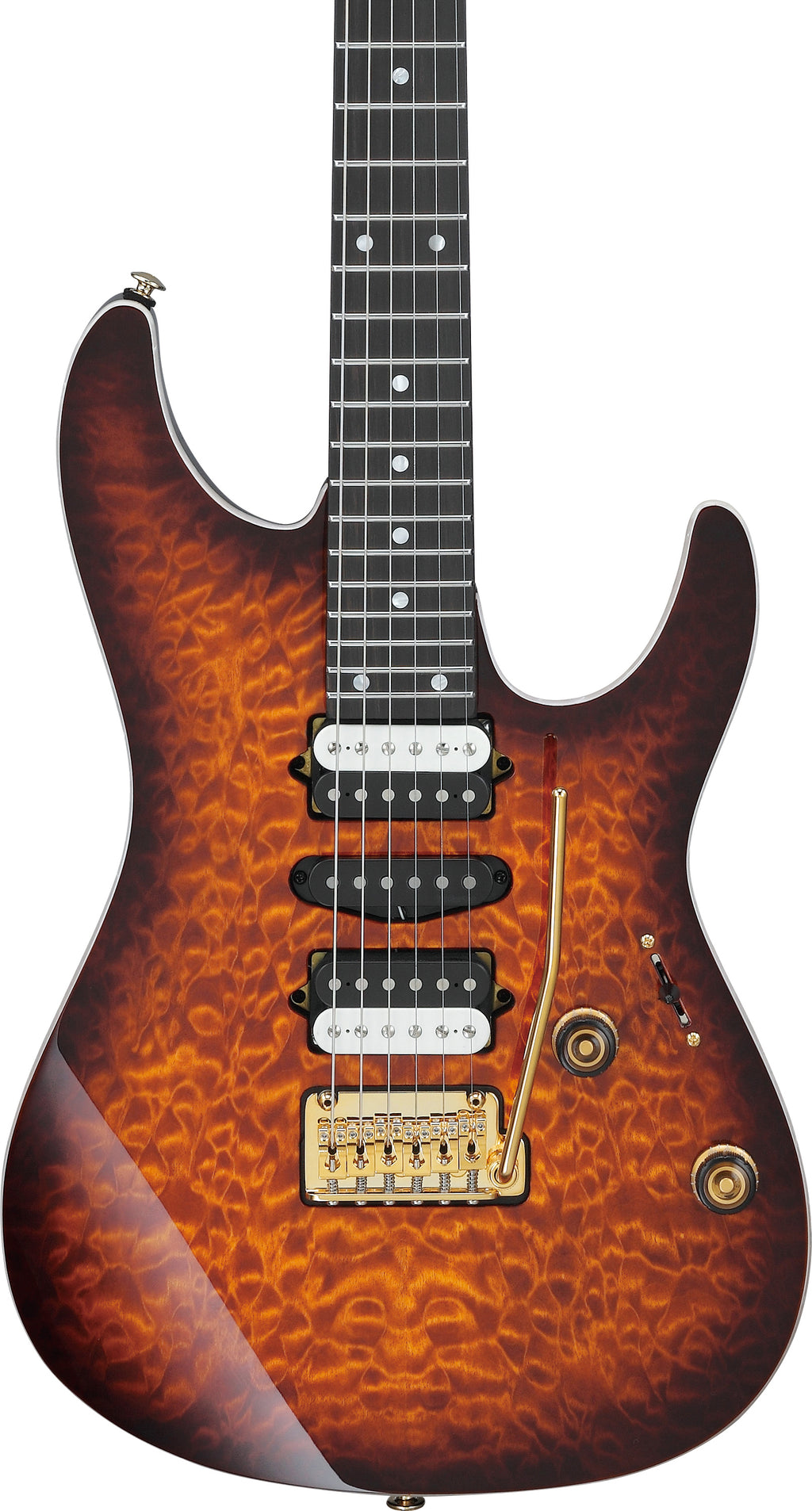 Ibanez Electric Guitar - AZ Premium 6str Electric Guitar - Dragon Eye Burst - AZ47P1QMDEB