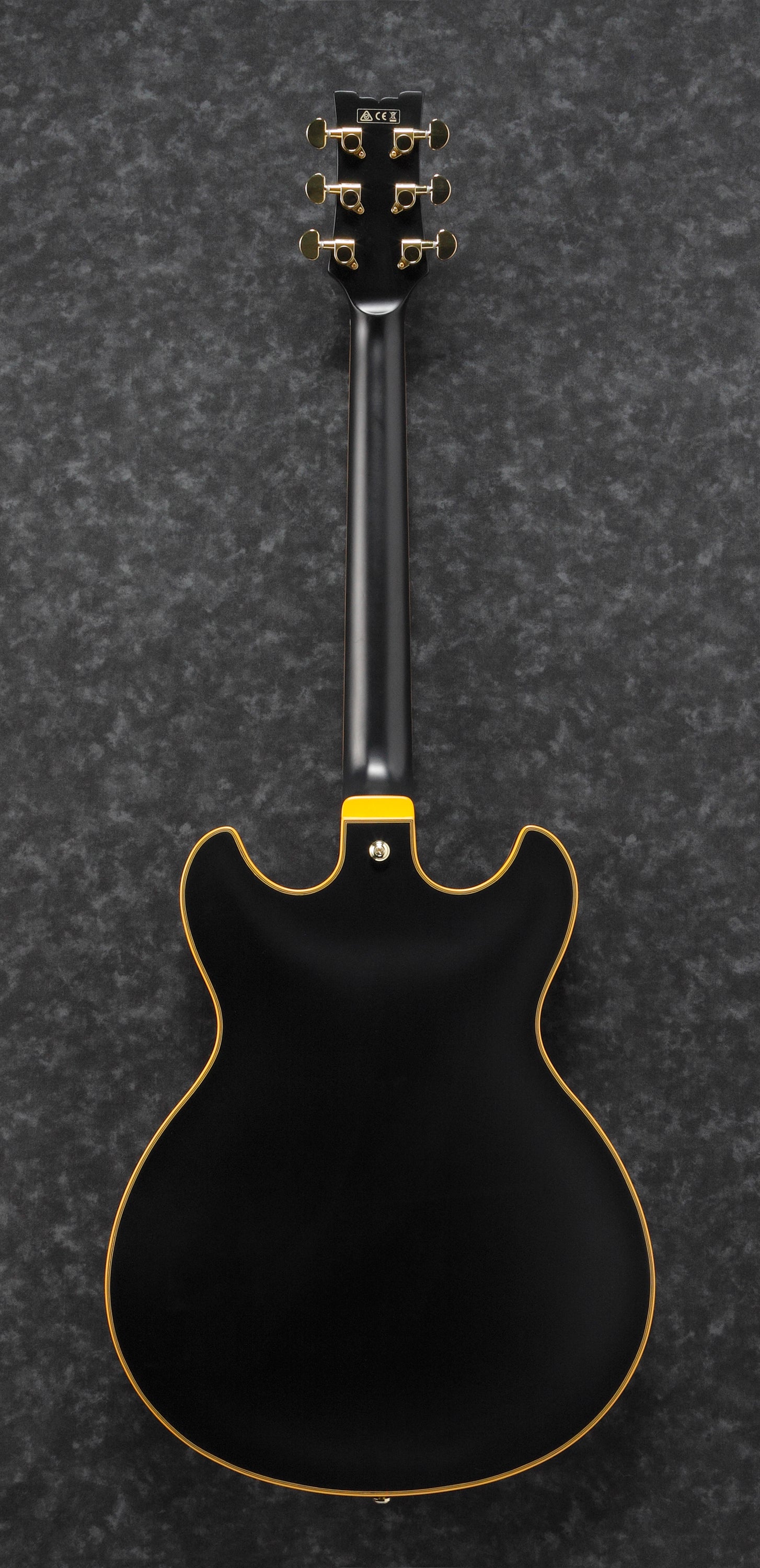 Ibanez Electric Guitar - John Scofield Signature 6str Electric Guitar w/Case - Black Low Gloss - JSM20BKL