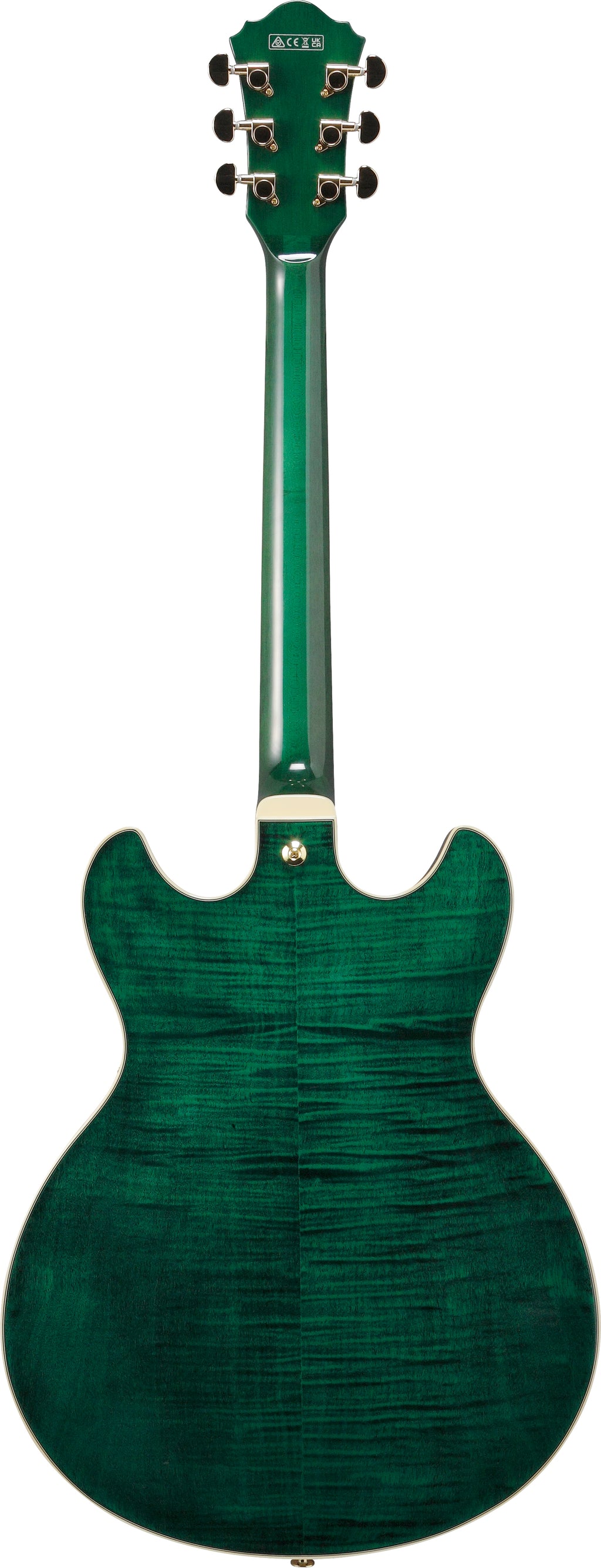 Ibanez Electric Guitar - AS Artcore Expressionist 6str Electric Guitar - Transparent Moss Green - AS93FMTMG