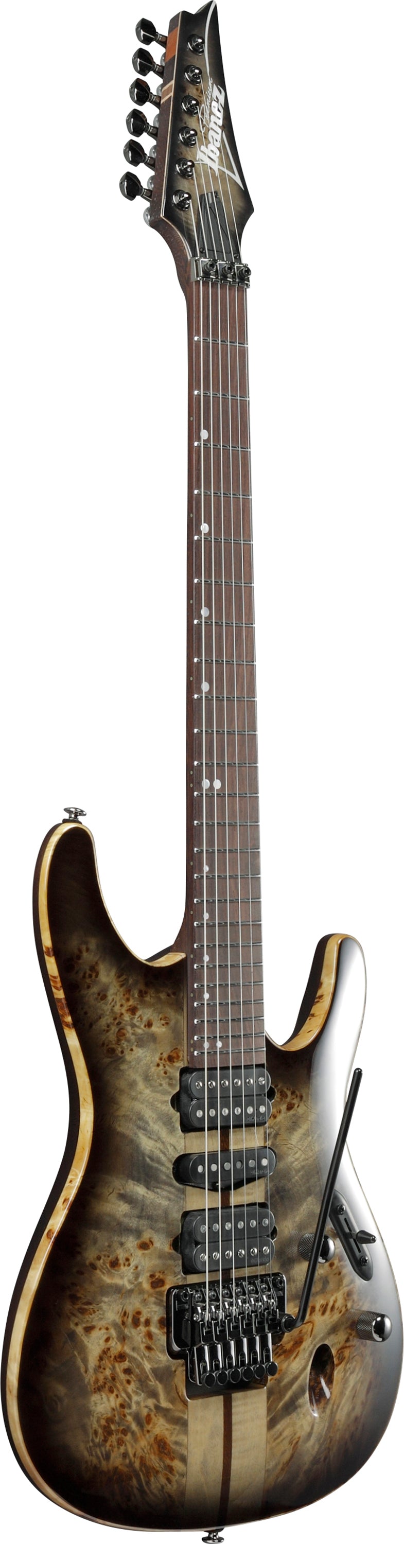 Ibanez Electric Guitar - S Premium 6str Electric Guitar - Charcoal Black Burst - S1070PBZCKB