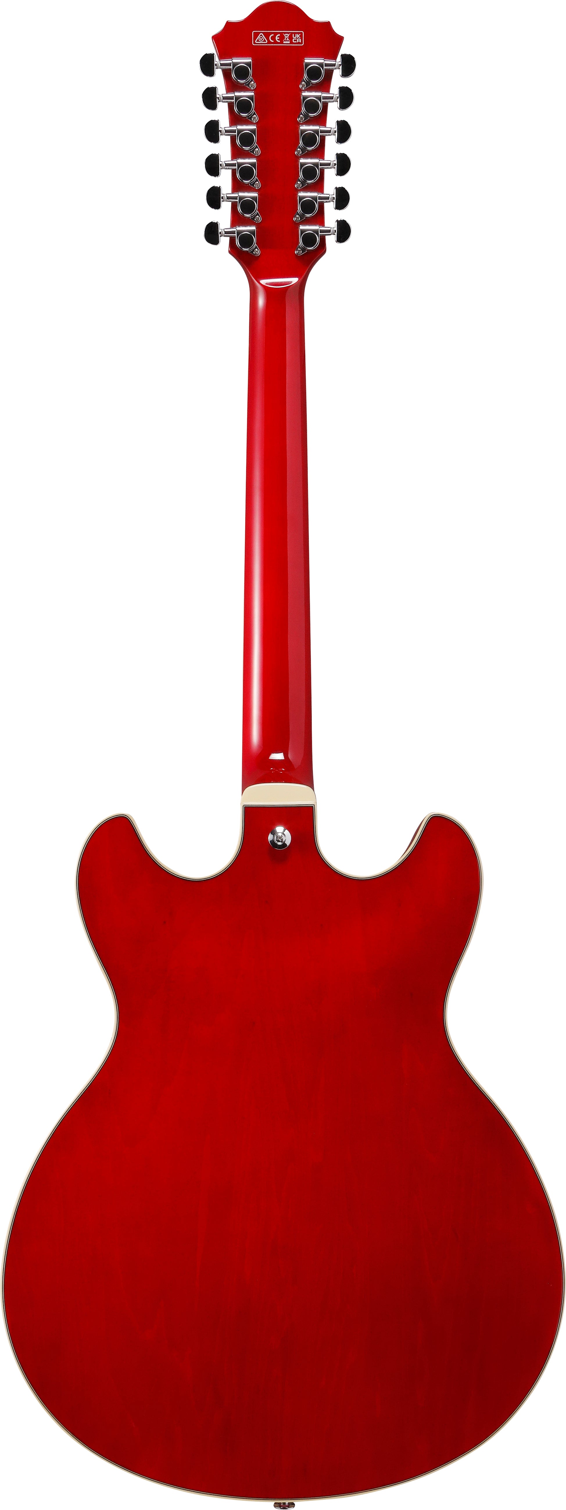 Ibanez Electric Guitar - AS Artcore 12str Electric Guitar  - Transparent Cherry Red - AS7312TCD