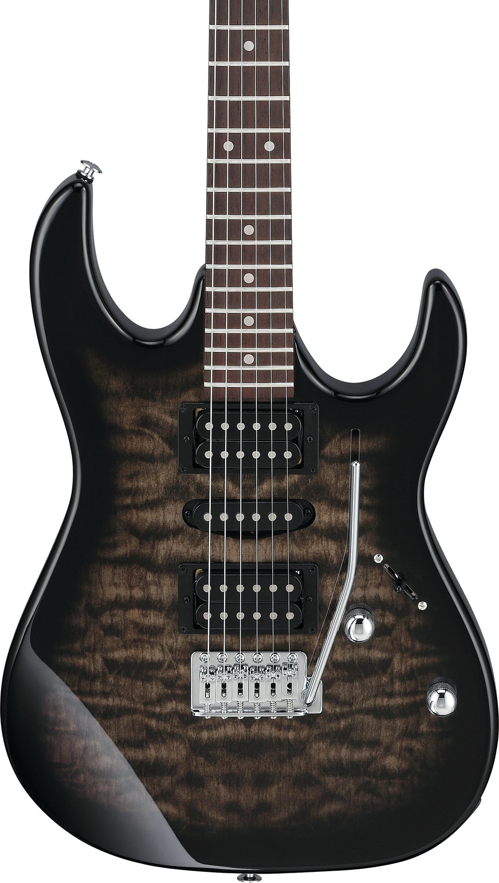 Ibanez Electric Guitar - GIO RX 6str Electric Guitar - Transparent Black Sunburst - GRX70QATKS