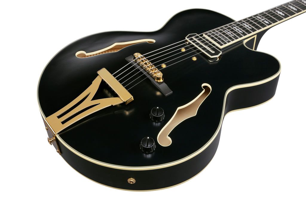 Ibanez Electric Guitar - Pat Metheny Signature 6str Electric Guitar w/Case - Black Low Gloss - PM3CBKL