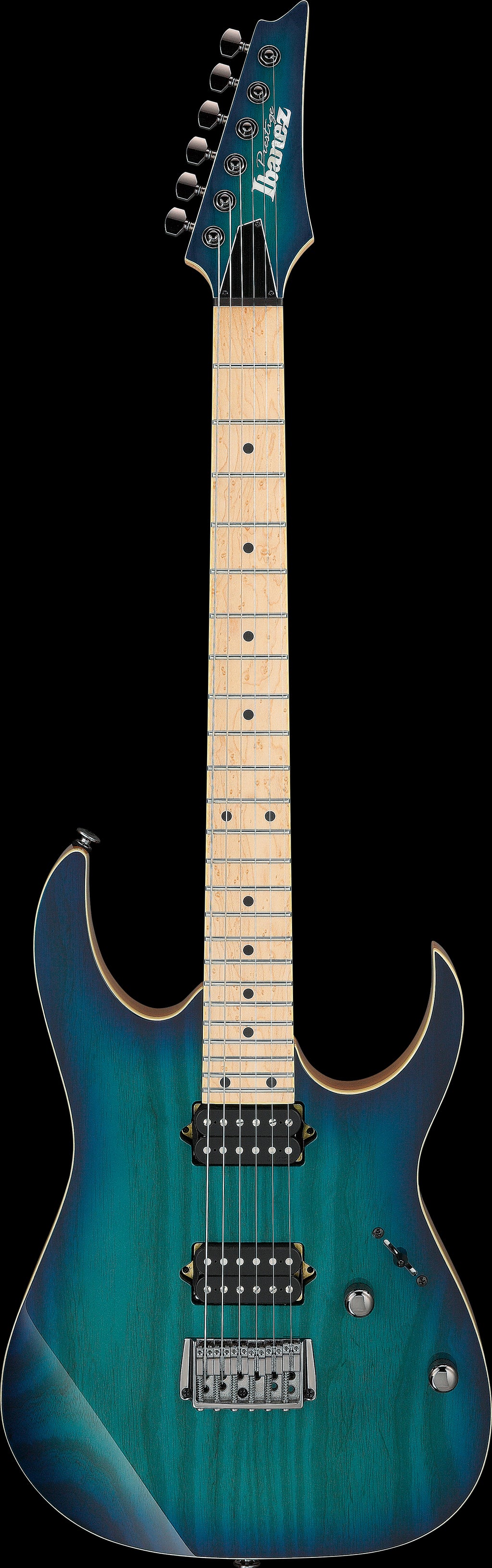 Ibanez Electric Guitar - RG Prestige 6str Electric Guitar w/Case - Nebula Green Burst - RG652AHMFXNGB