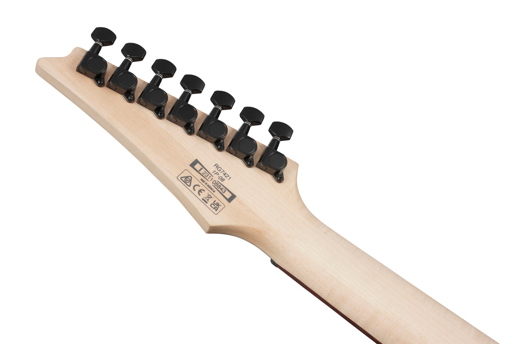 Ibanez Electric Guitar - RG Standard 7str Electric Guitar - Pearl Black Fade Metallic - RG7421PFM