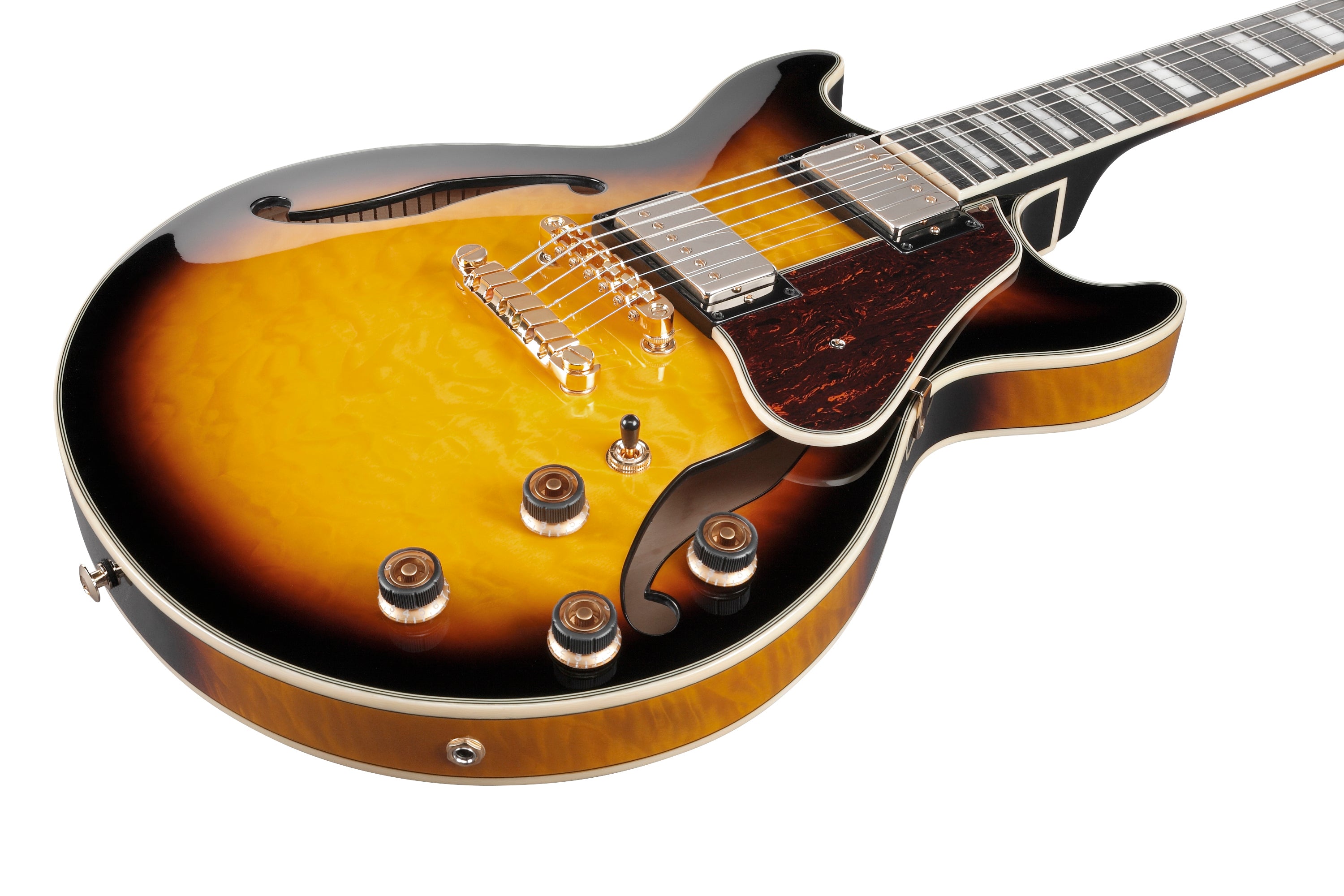 Ibanez Electric Guitar - AM Artcore Expressionist 6str Electric Guitar - Antique Yellow Sunburst - AM93QMAYS