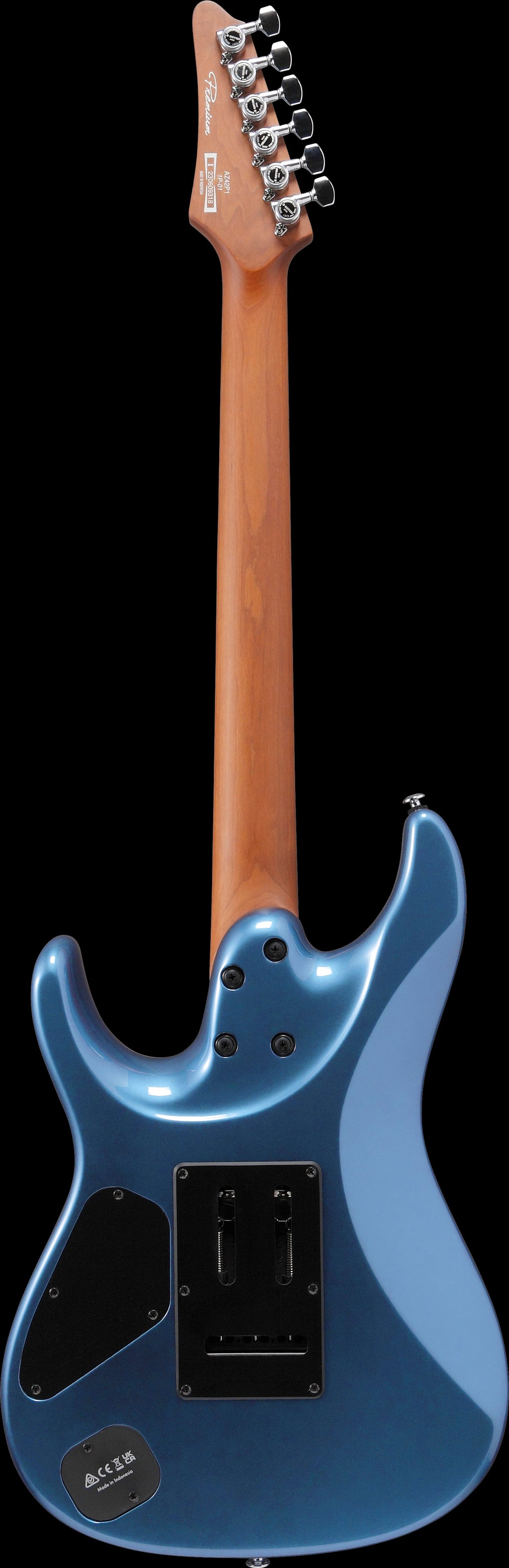 Ibanez Electric Guitar - AZ Premium 6str Electric Guitar - Prussian Blue Metallic - AZ42P1PBE