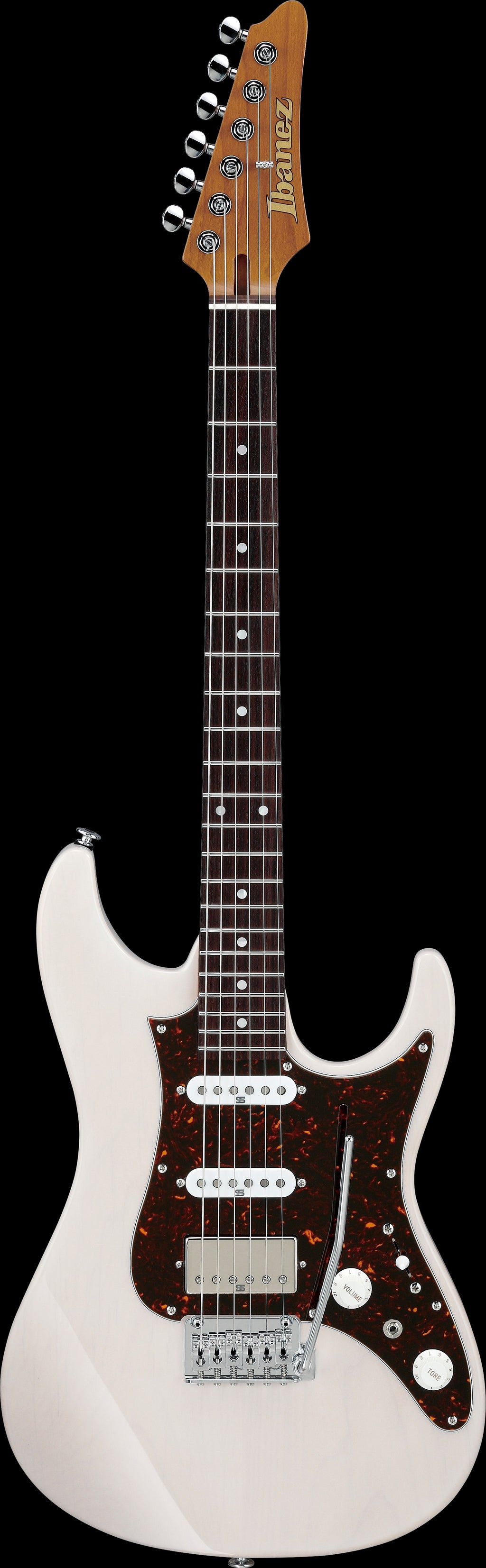 Ibanez Electric Guitar - AZ Prestige 6str Electric Guitar w/Case - Antique White Blonde - AZ2204NAWD
