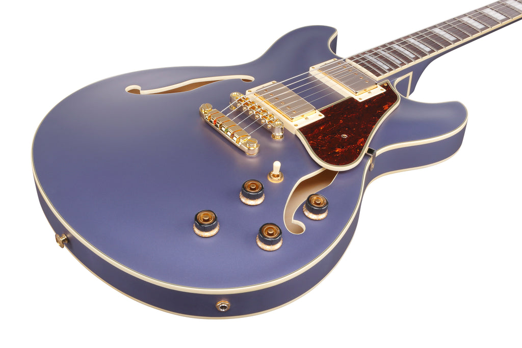 Ibanez Electric Guitar - AS Artcore 6str Electric Guitar  - Metallic Purple Flat - AS73GMPF