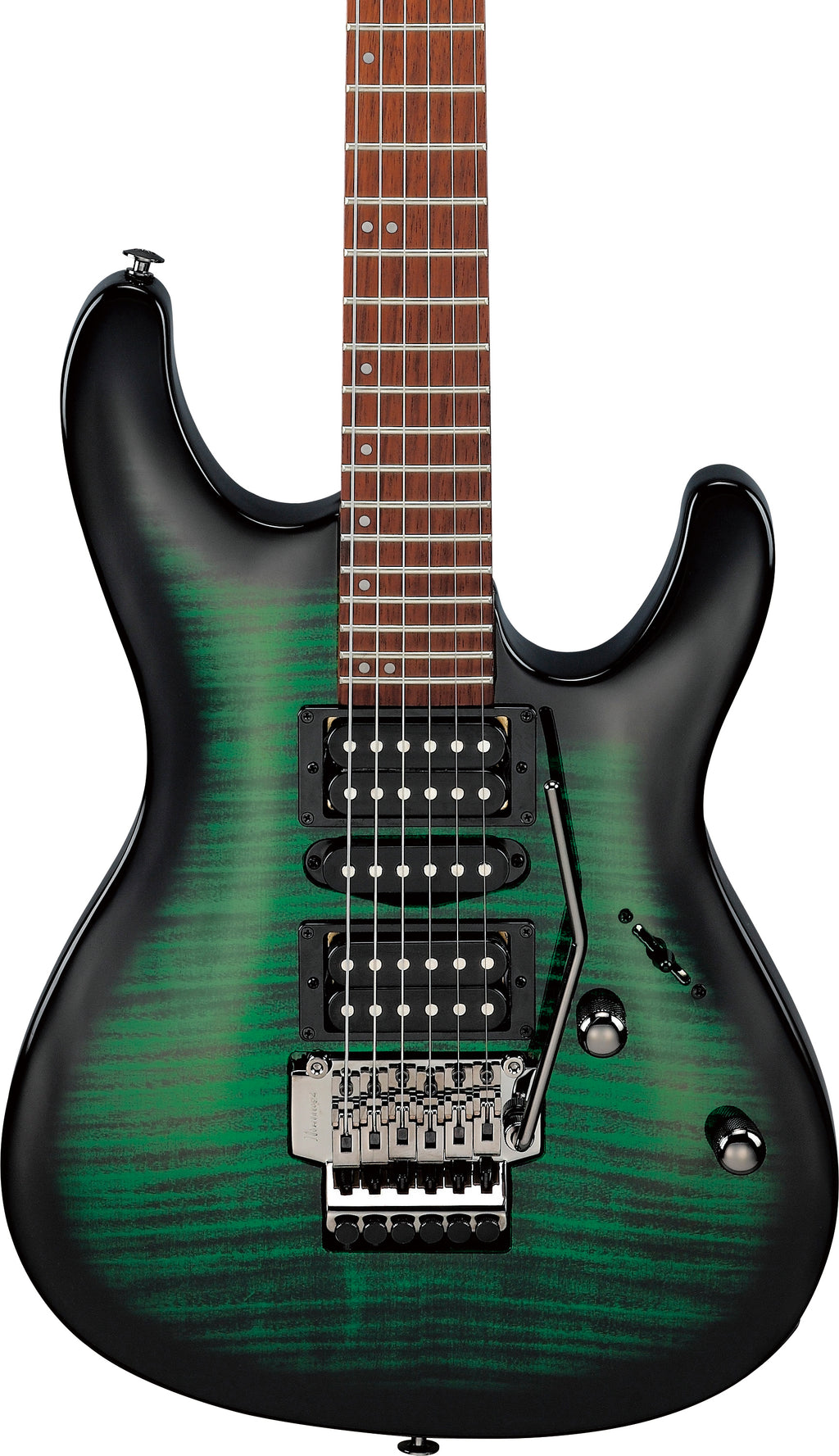 Ibanez Electric Guitar - Kiko Loureiro Signature 6str Electric Guitar - Transparent Emerald Burst - KIKOSP3TEB