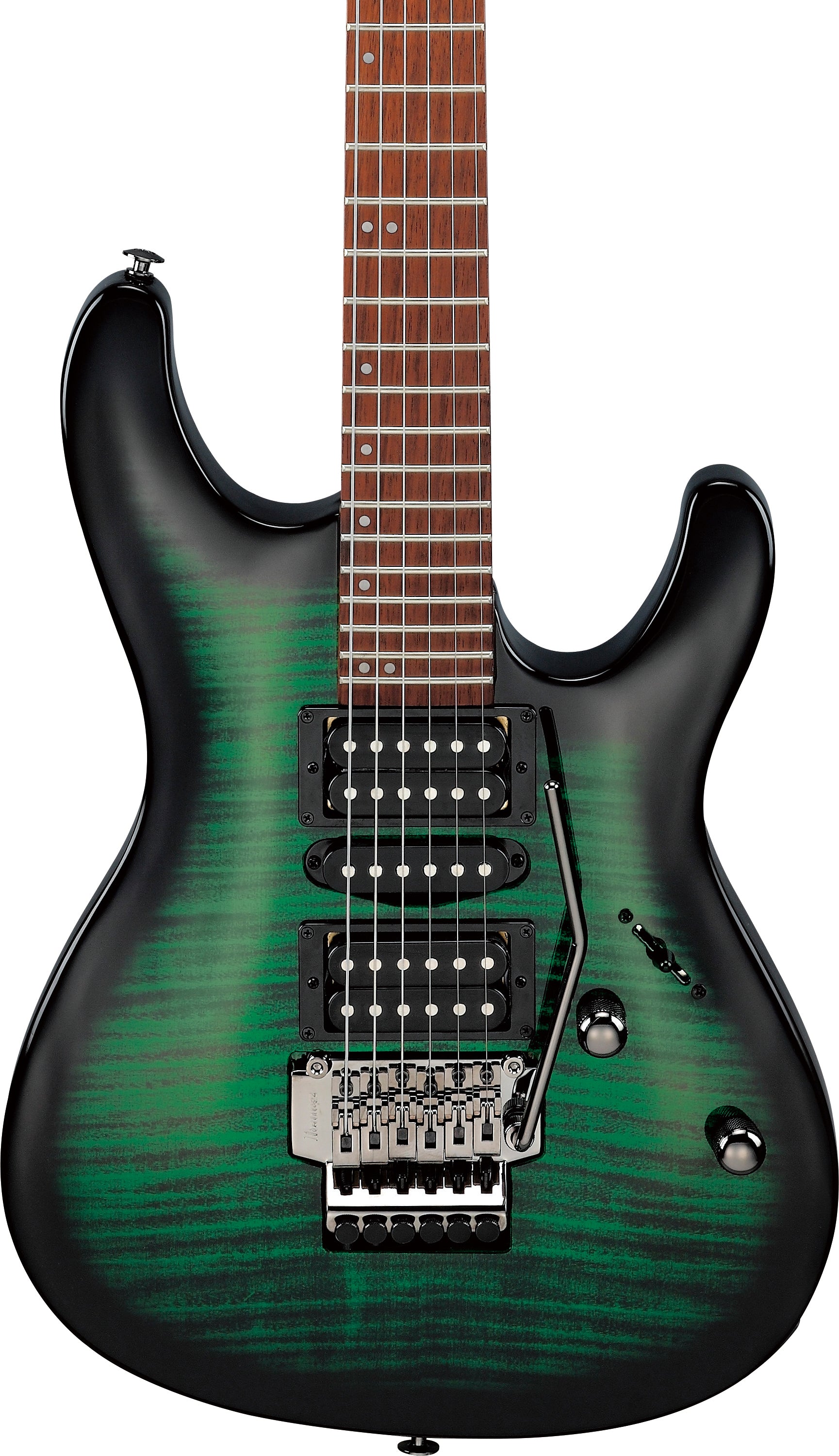 Ibanez Electric Guitar - Kiko Loureiro Signature 6str Electric Guitar - Transparent Emerald Burst - KIKOSP3TEB
