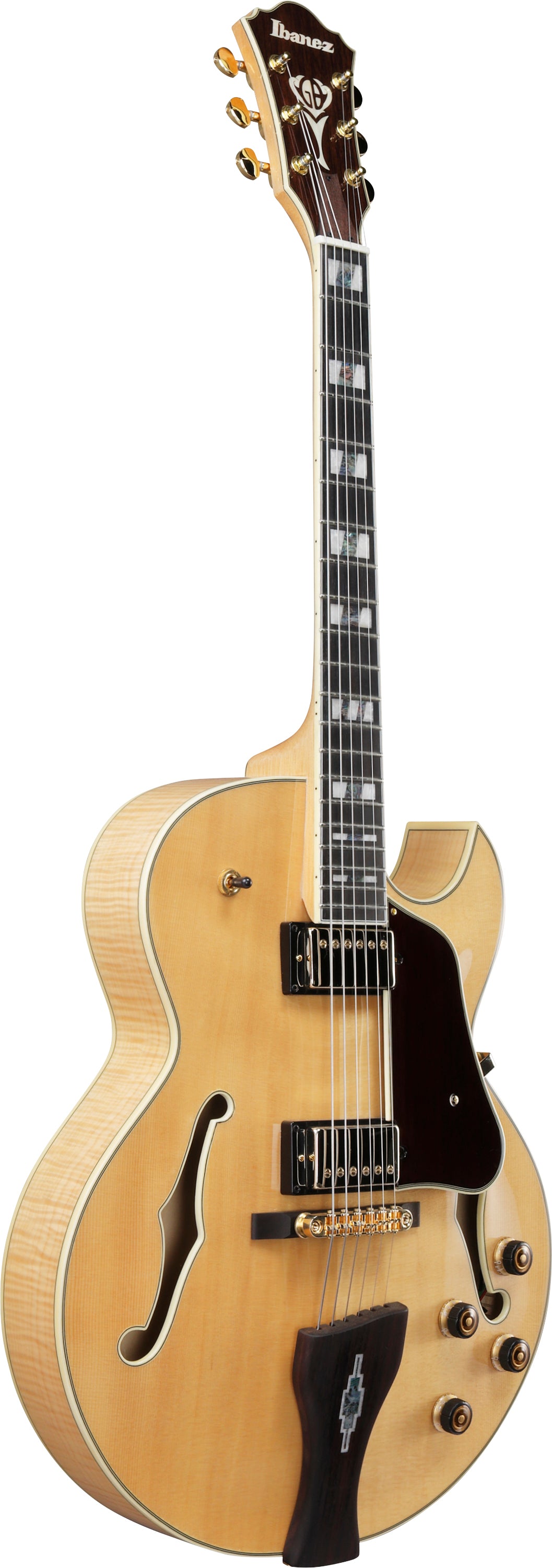 Ibanez Electric Guitar - George Benson Signature  6str Electric Guitar w/Case - Natural - LGB30NT