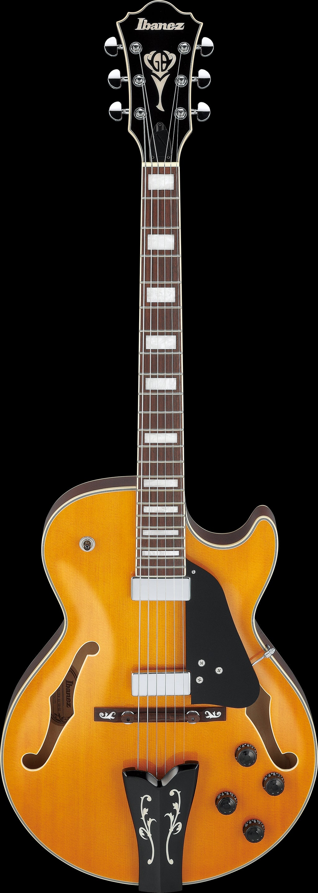 Ibanez Electric Guitar - George Benson Signature 6str Hollow Body Electric Guitar - Antique Amber - GB10EMAA