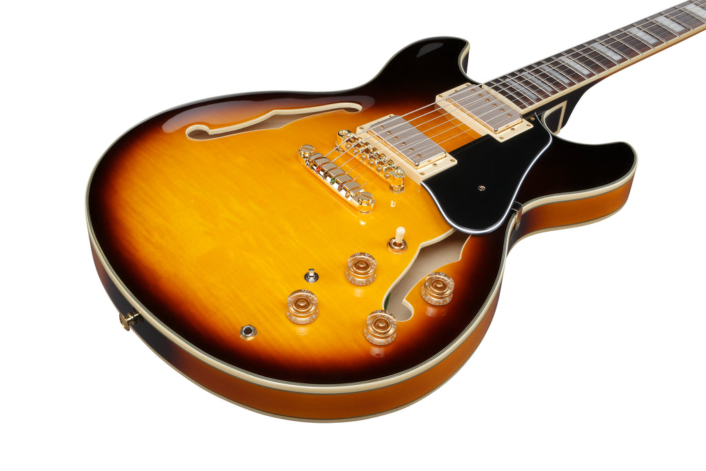 Ibanez Electric Guitar - John Scofield Signature 6str Electric Guitar - Two-tone Burst - JSM10EMTTB