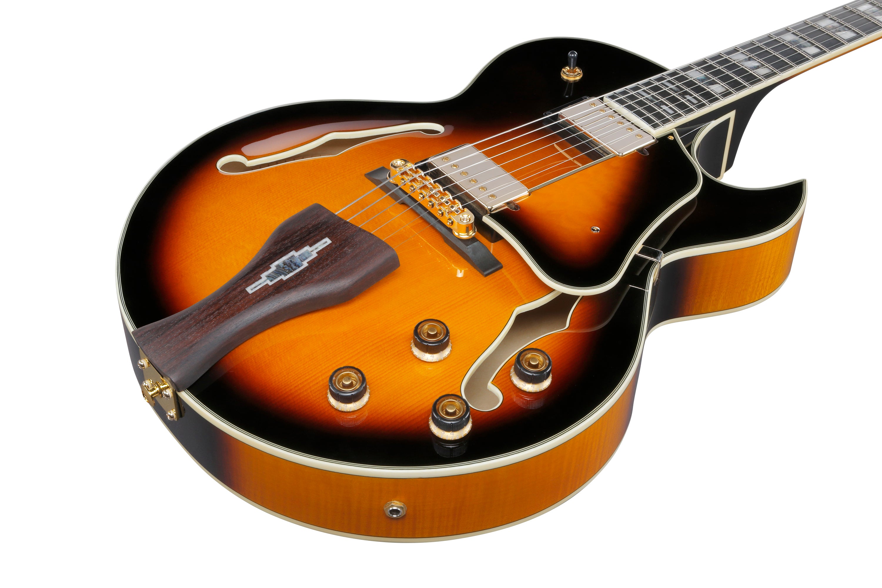 Ibanez Electric Guitar - George Benson Signature  6str Electric Guitar w/Case - Vintage Yellow Sunburst - LGB30VYS