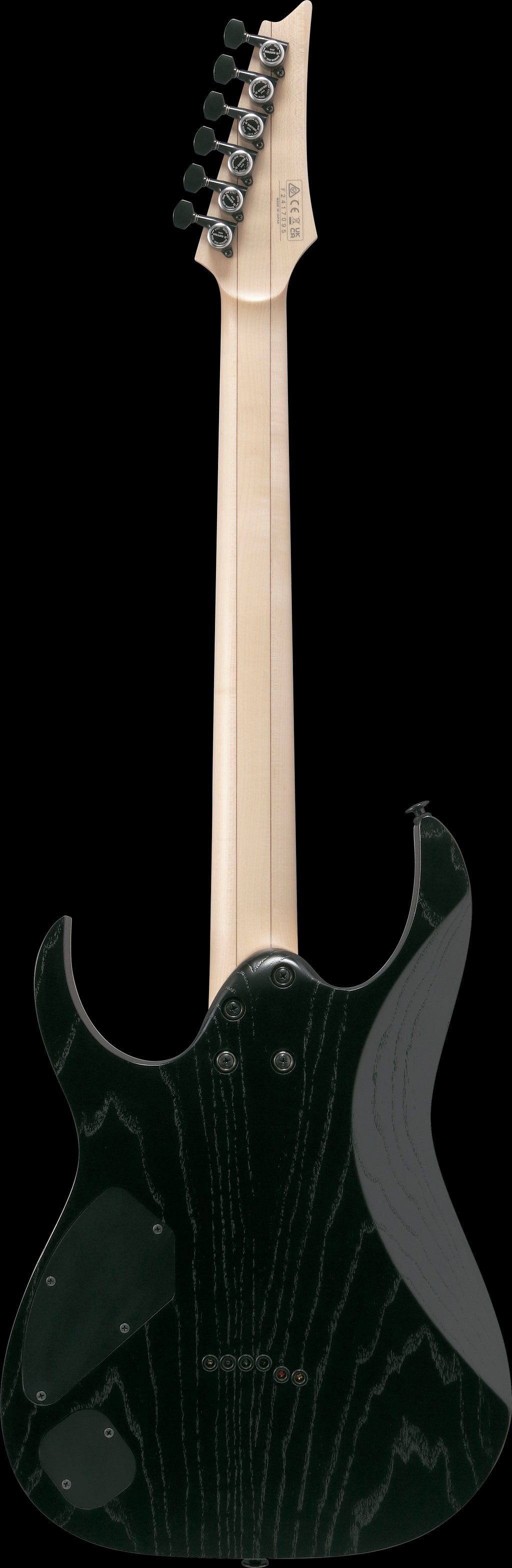 Ibanez Electric Guitar - RG Prestige 6str Electric Guitar w/Case - Weathered Black - RGR652AHBFWK