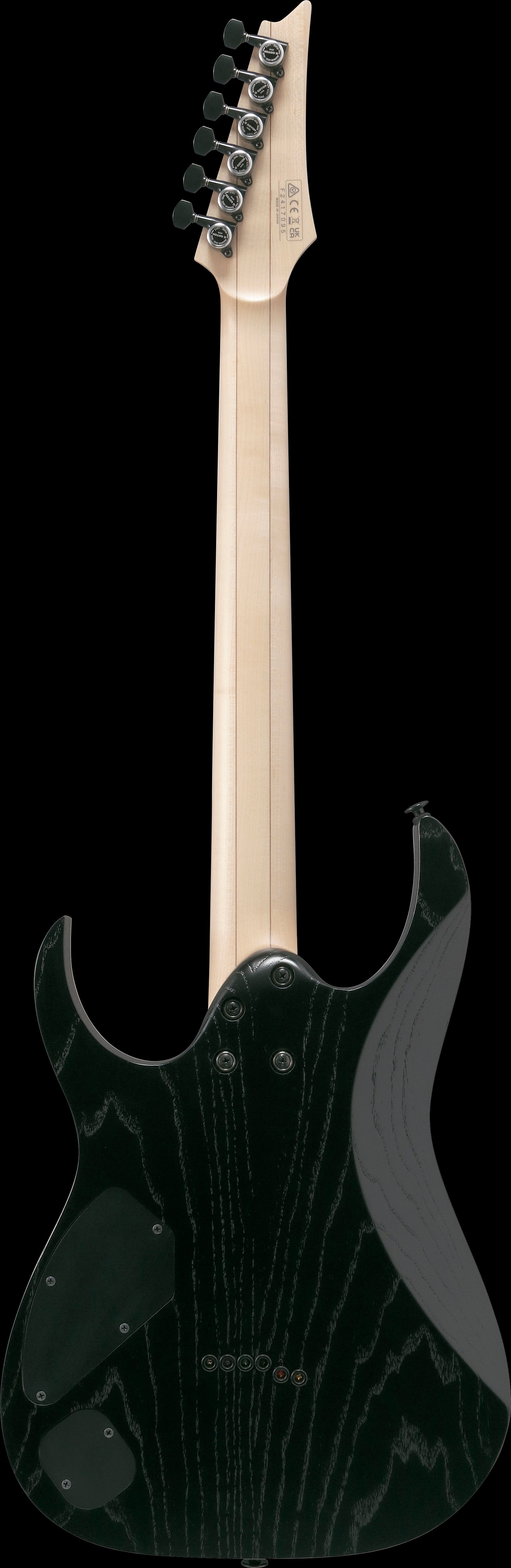 Ibanez Electric Guitar - RG Prestige 6str Electric Guitar w/Case - Weathered Black - RGR652AHBFWK