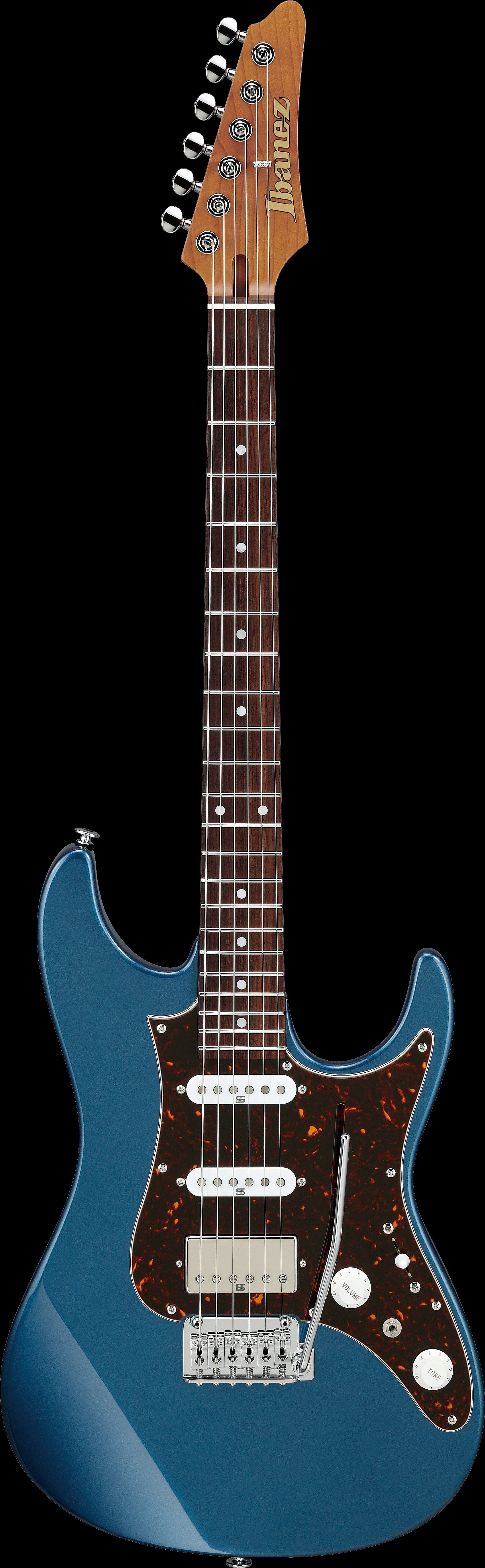 Ibanez Electric Guitar - AZ Prestige 6str Electric Guitar w/Case - Prussian Blue Metallic - AZ2204NPBM