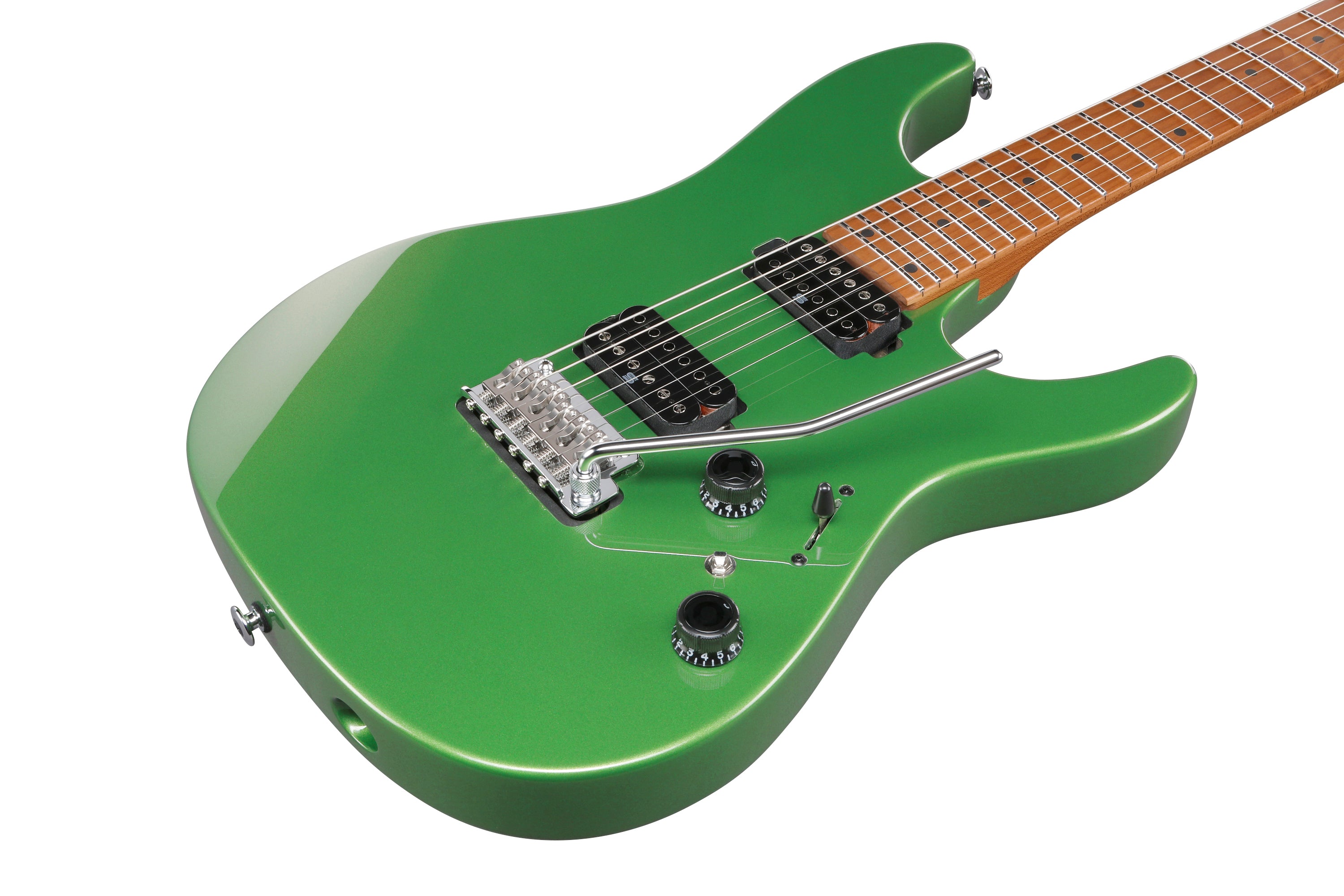 Ibanez Electric Guitar - AZ Prestige 6str Electric Guitar w/Case - Apple Green Metallic - AZ2402AGM