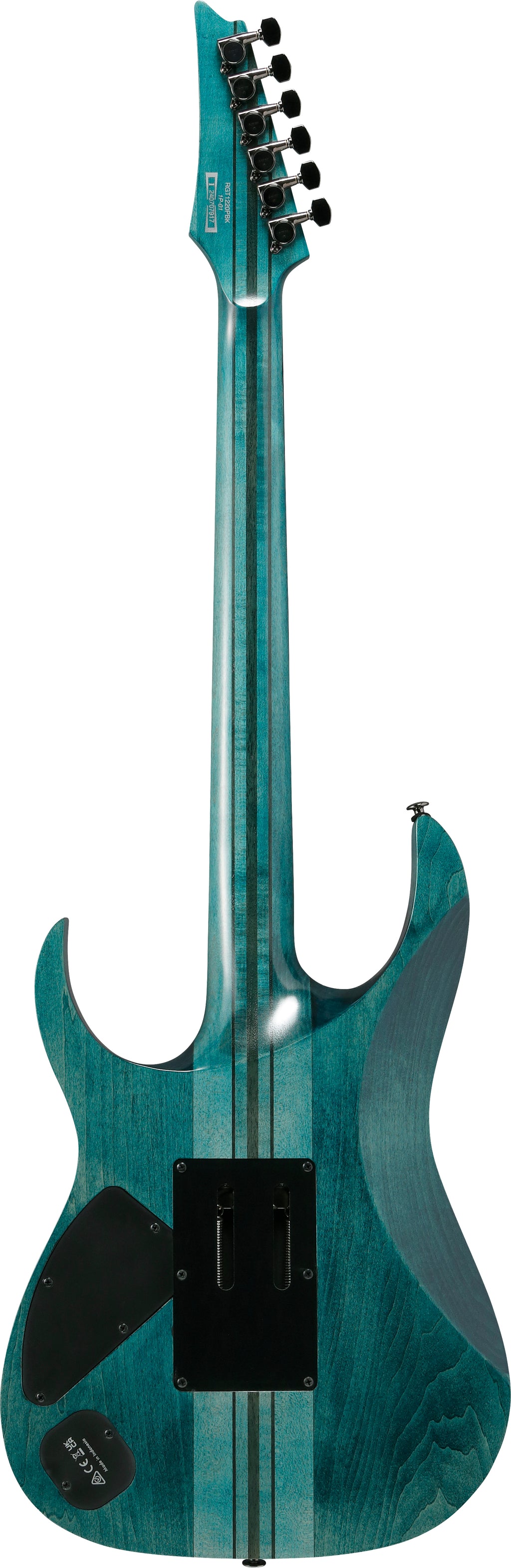 Ibanez Electric Guitar - RG Premium 6str Electric Guitar w/ Bag - Cosmic Blue Low Gloss - RGT1220PBKCOL