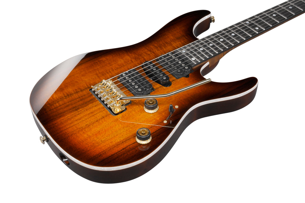 Ibanez Electric Guitar - AZ Premium 6str Electric Guitar w/ Bag - Dragon Eye Burst - AZ47P2KDEB