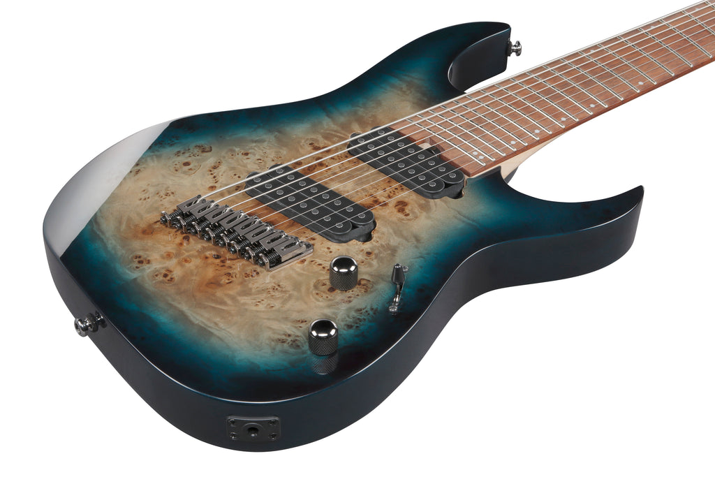 Ibanez Electric Guitar - RG Multi Scale 8str Electric Guitar - Cosmic Blue Starburst - RGMS8PBCBS