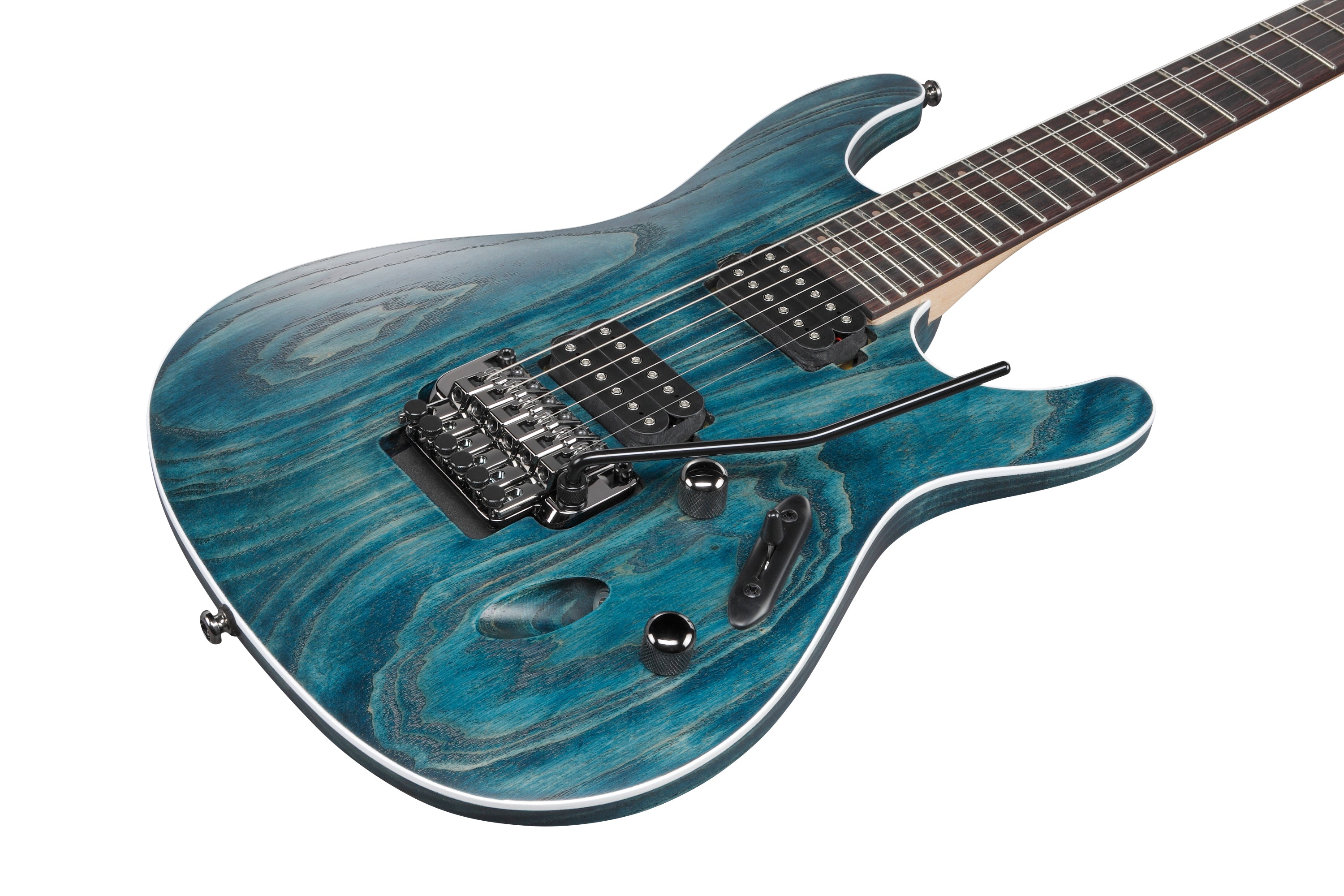 Ibanez Electric Guitar - S Standard 6str Electric Guitar  - Cosmic Blue Stained Flat - S520AHOBF