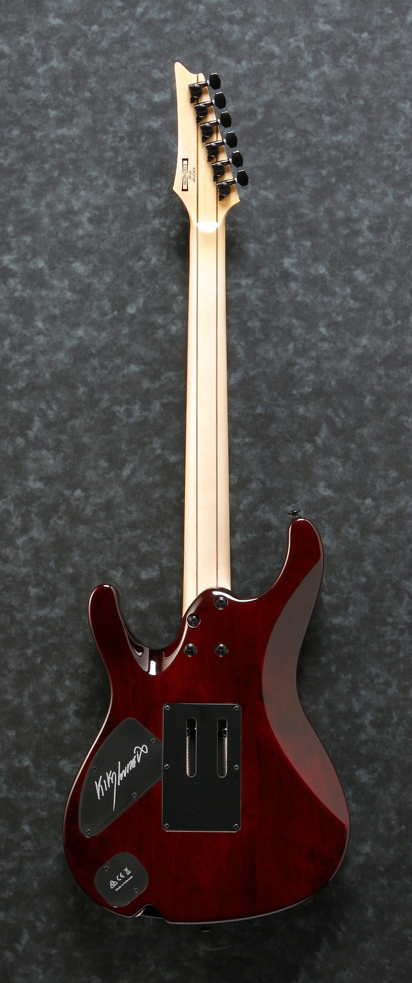 Ibanez Electric Guitar - Kiko Loureiro Signature 6str Electric Guitar w/Bag - Transparent Gray Burst - KIKO10BPTGB