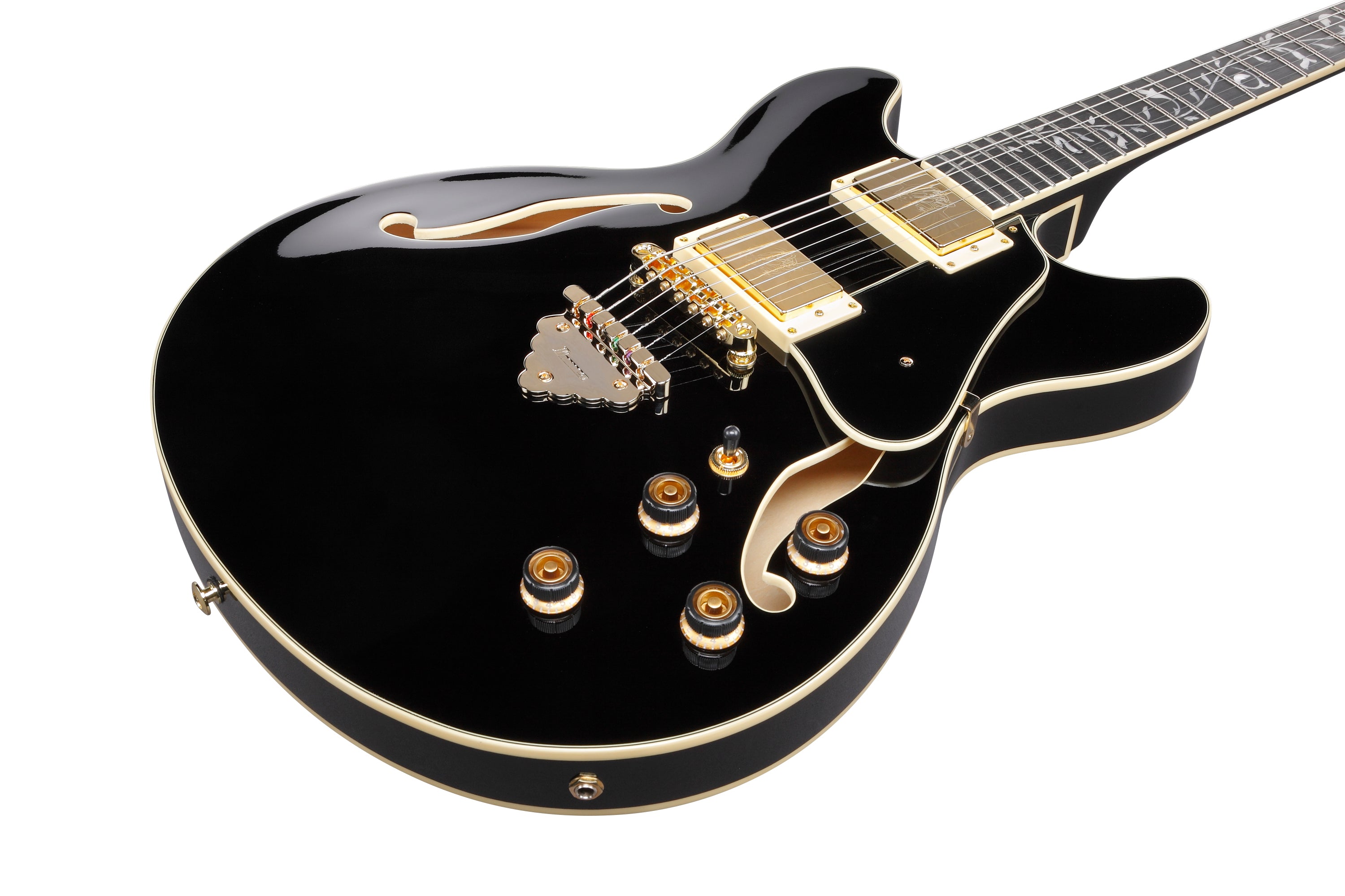 Ibanez Electric Guitar - AS Artcore Expressionist 6str Electric Guitar - Black - AS93SPBK