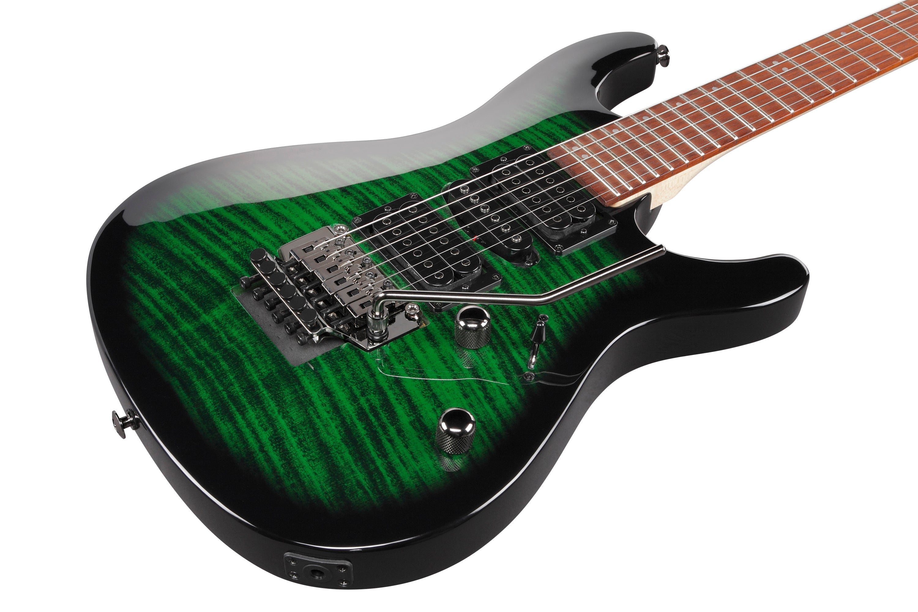 Ibanez Electric Guitar - Kiko Loureiro Signature 6str Electric Guitar - Transparent Emerald Burst - KIKOSP3TEB