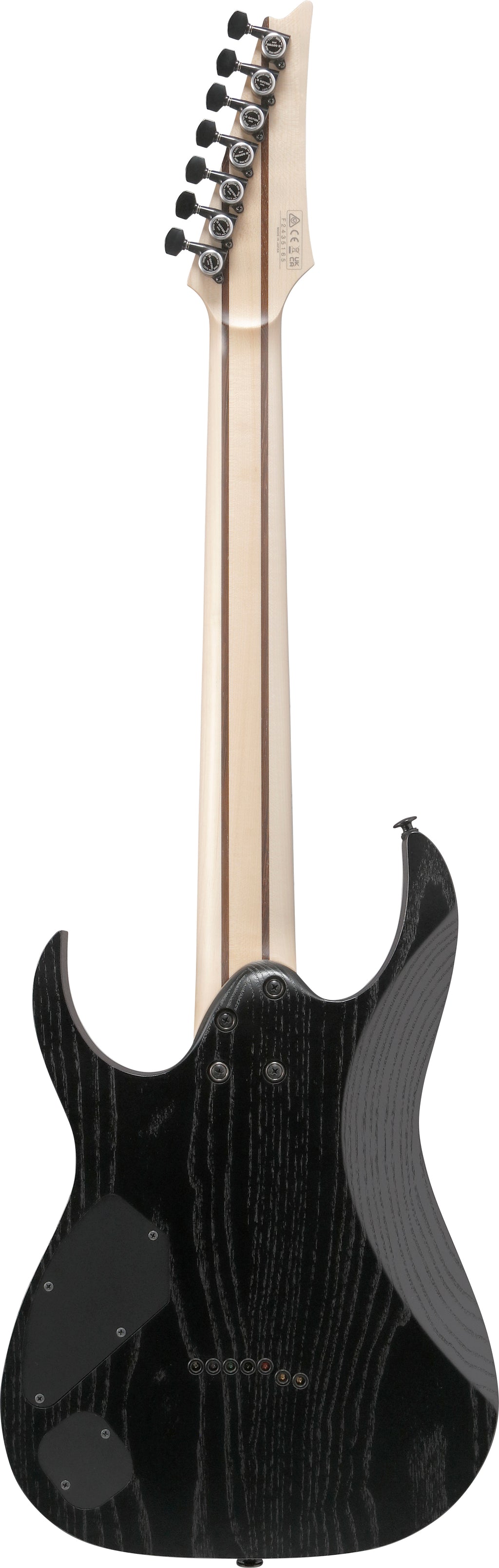 Ibanez Electric Guitar - RG Prestige 7str Electric Guitar w/Case - Weathered Black - RGR752AHBFWK