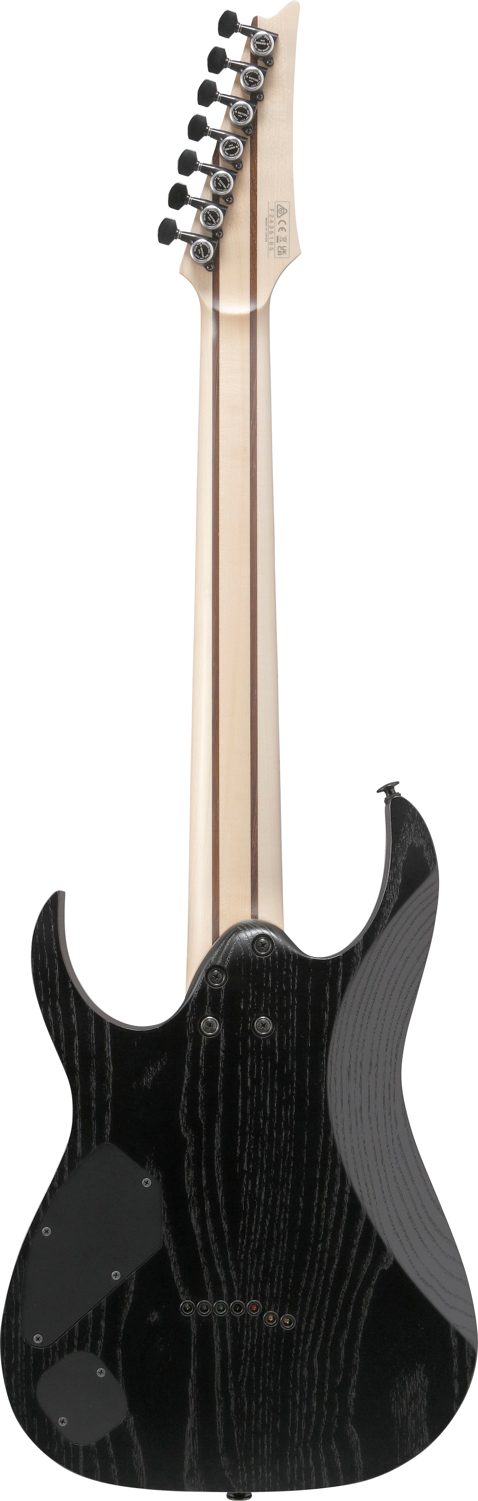 Ibanez Electric Guitar - RG Prestige 7str Electric Guitar w/Case - Weathered Black - RGR752AHBFWK
