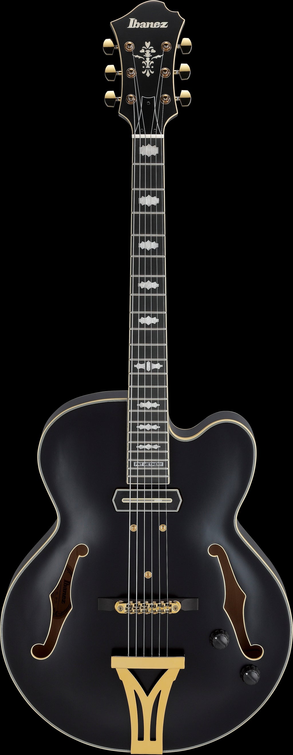 Ibanez Electric Guitar - Pat Metheny Signature 6str Electric Guitar w/Case - Black Low Gloss - PM3CBKL